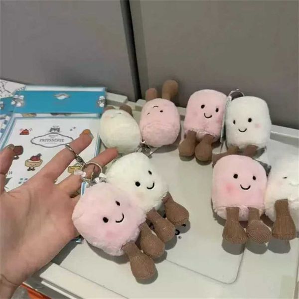 JE UKs new fun paired marshmallow bag decoration plush toy pendant keychain soothes mother and baby outlet store online sale