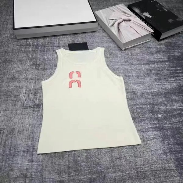Woman Designer Vests Tshirts Summer Womens T Shirt Tanks Diamond Embroidery T-Shirts Printed Tees Tops Short Outwears Street Round Nexk Shir