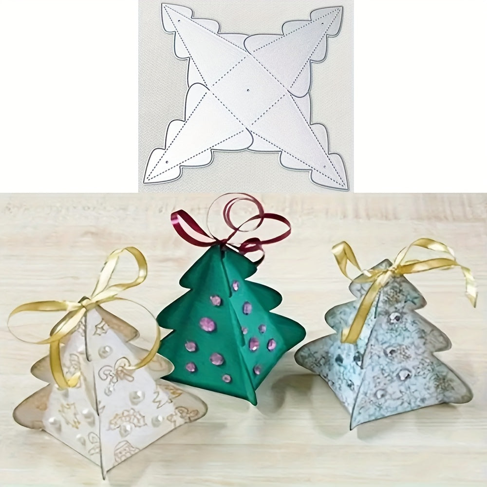 TEMU 1pc Metal Die Cut - For Diy Scrapbooking, Christmas Cards, Gift Boxes - Compatible With Die-cut Machines - Crafting Stencil & Cutting Die -