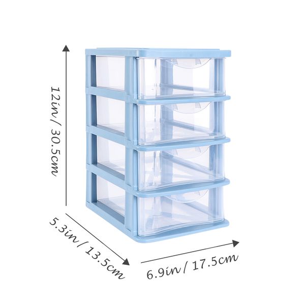 Storage Drawers Organizer Drawerdesktop Boxsmall Cabinet Desk Makeup Office Casecontainer Transparent Holder Stationery Closet