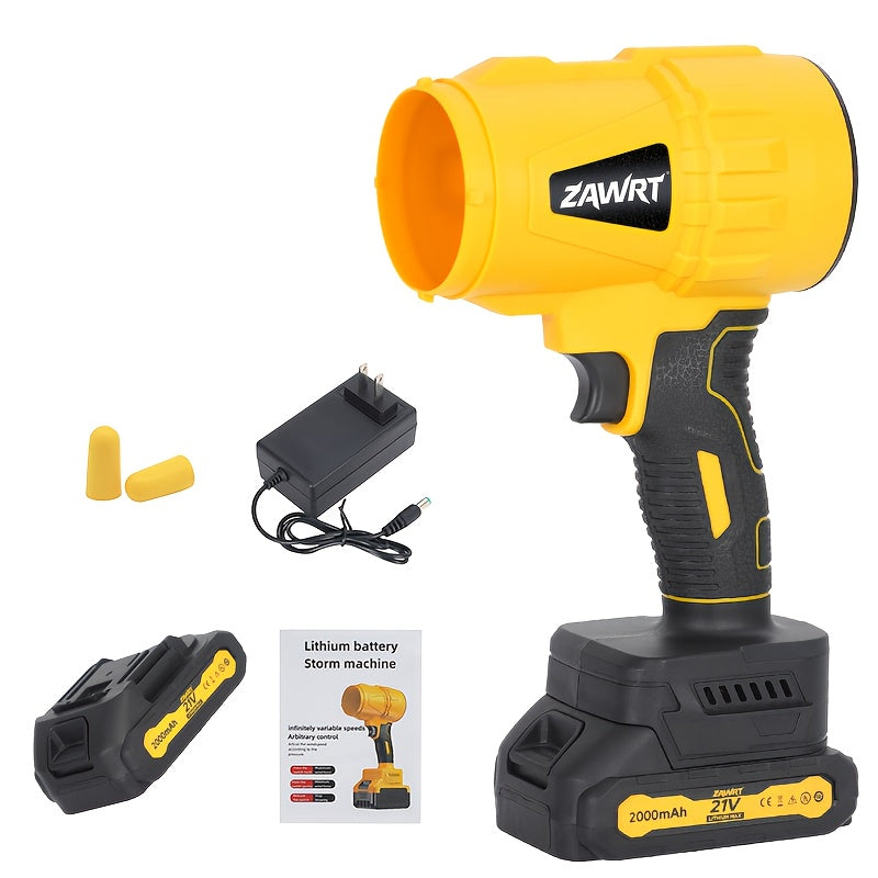 TEMU Blower: Cordless Electric Fan With 3 Nozzles, Storage Box & 2 Batteries. As Dryer, High-pressure Blower, Car Dryer & Handheld Snow Blower. Great