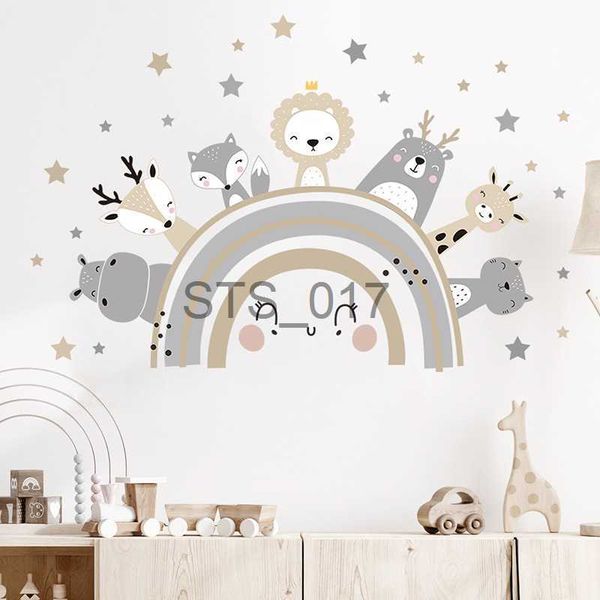 Other Decorative Stickers Cartoon Animal Wall Decor Sticker Wall Decals for Baby Boy Kids Room Baby Girl Bedroom Sticker Baby Nursery Interi