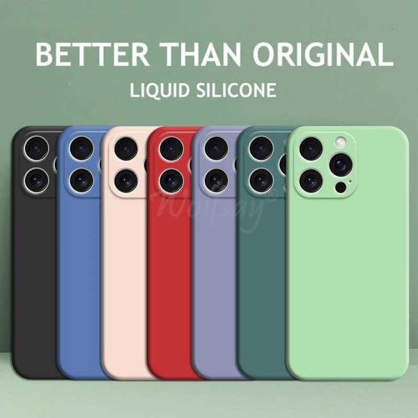 Suitable for iPhone 16 Pro Max shell liquid silicone original pure rubber TPU protective cover Suitable for iPhone 16 Pro Max cover TPU shoc