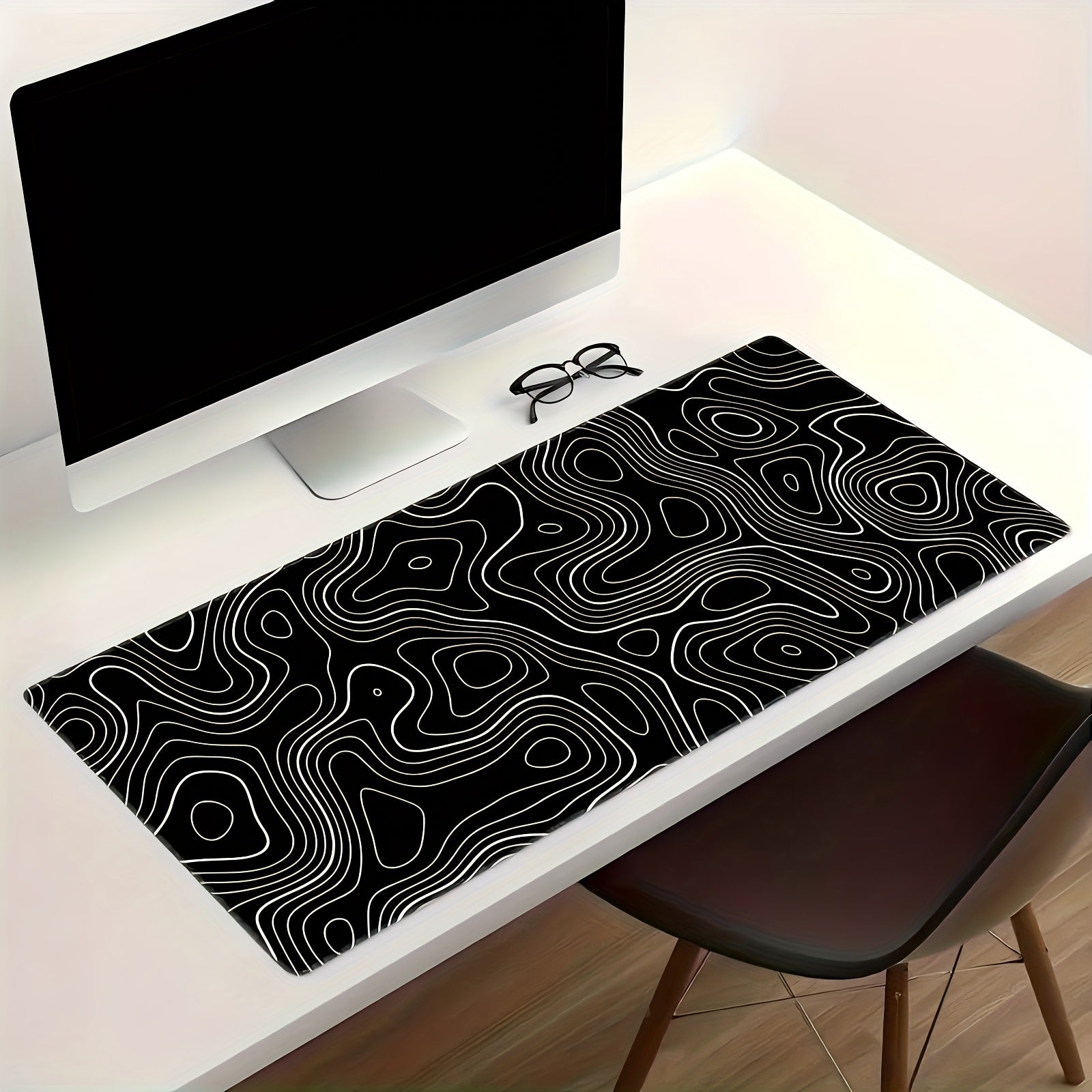 TEMU Extra Large Gaming Mouse Pad - Non-slip, Washable Rubber Base Desk Mat 35.4x15.7 Inches - Ideal For Gamers & Professionals, Extra Long, Thick,