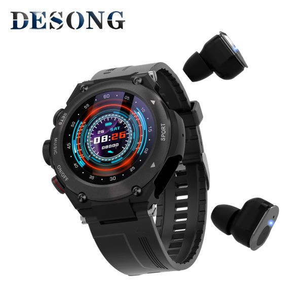 T92 pro Smart Watch With Earbuds Bluetooth Headset Smartwatch with Speaker Tracker Heart Rate Monitor Sport Man Women Watch 2023