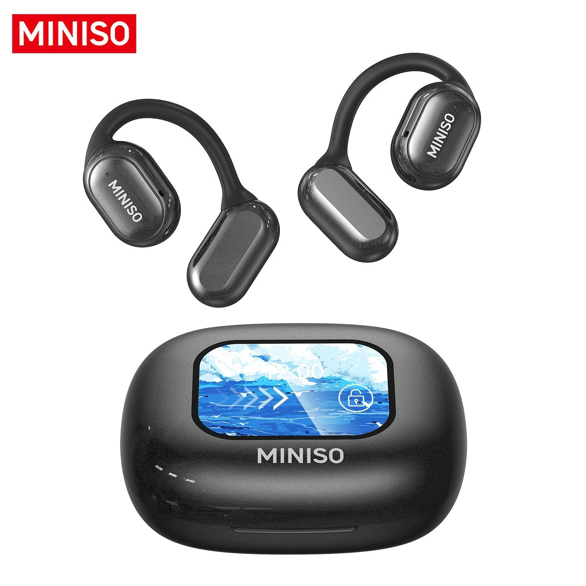 TEMU Miniso X30 Open Translation Headset 30 Hours Long Bt5.4 Headphone Quality With Microphone Suitable For Work, Travel, Study
