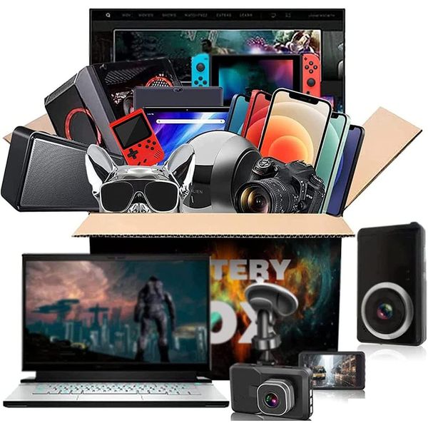 Dispositivos inteligentes Lucky Mystery Boxes Digital Electronics Fones de ouvido Acessórios de telefone celular Câmeras Gamepads Drop Deliv
