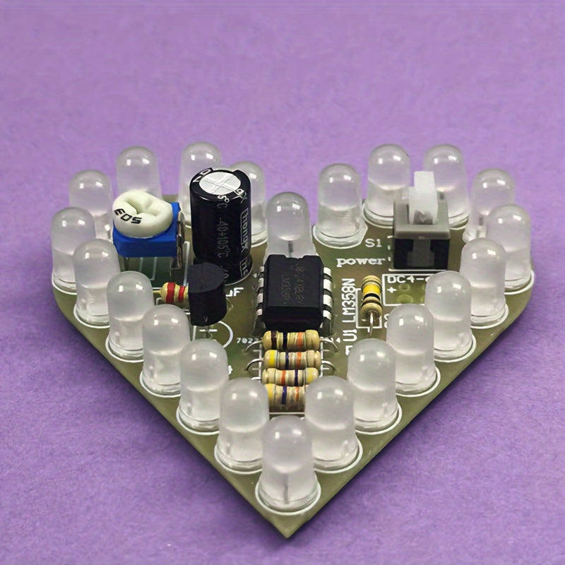 TEMU 1-in-1 Diy Led Breathing Lamp Kit With Soldering Training Set - Electronics Project With Step-by-, Options (red-white-blue-green) - Safe