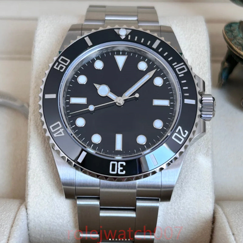 Luxury root beer Mens watch 40mm automatic machine 904L stainless steel sapphire luminous waterproof Montre De Luxe DHgate watch submarine Wristwatc