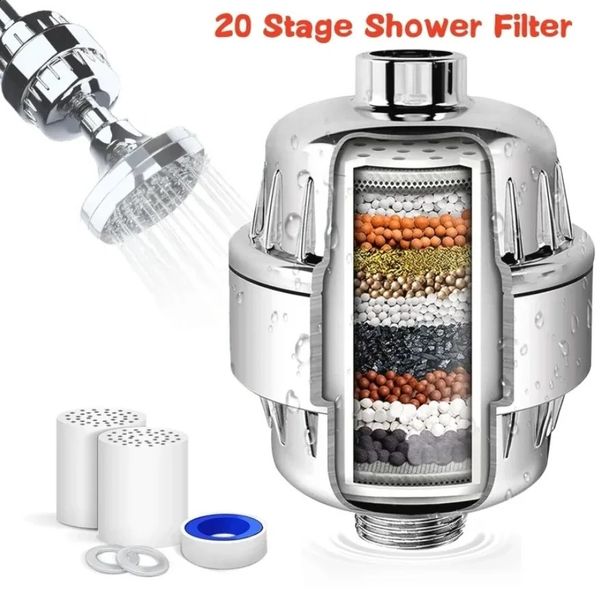 1520Stages High householdto Remove Chlorine Fluoride Heavy Metals Filtered Soften Hard Water for Shower Head Cleaning Purifier 250116