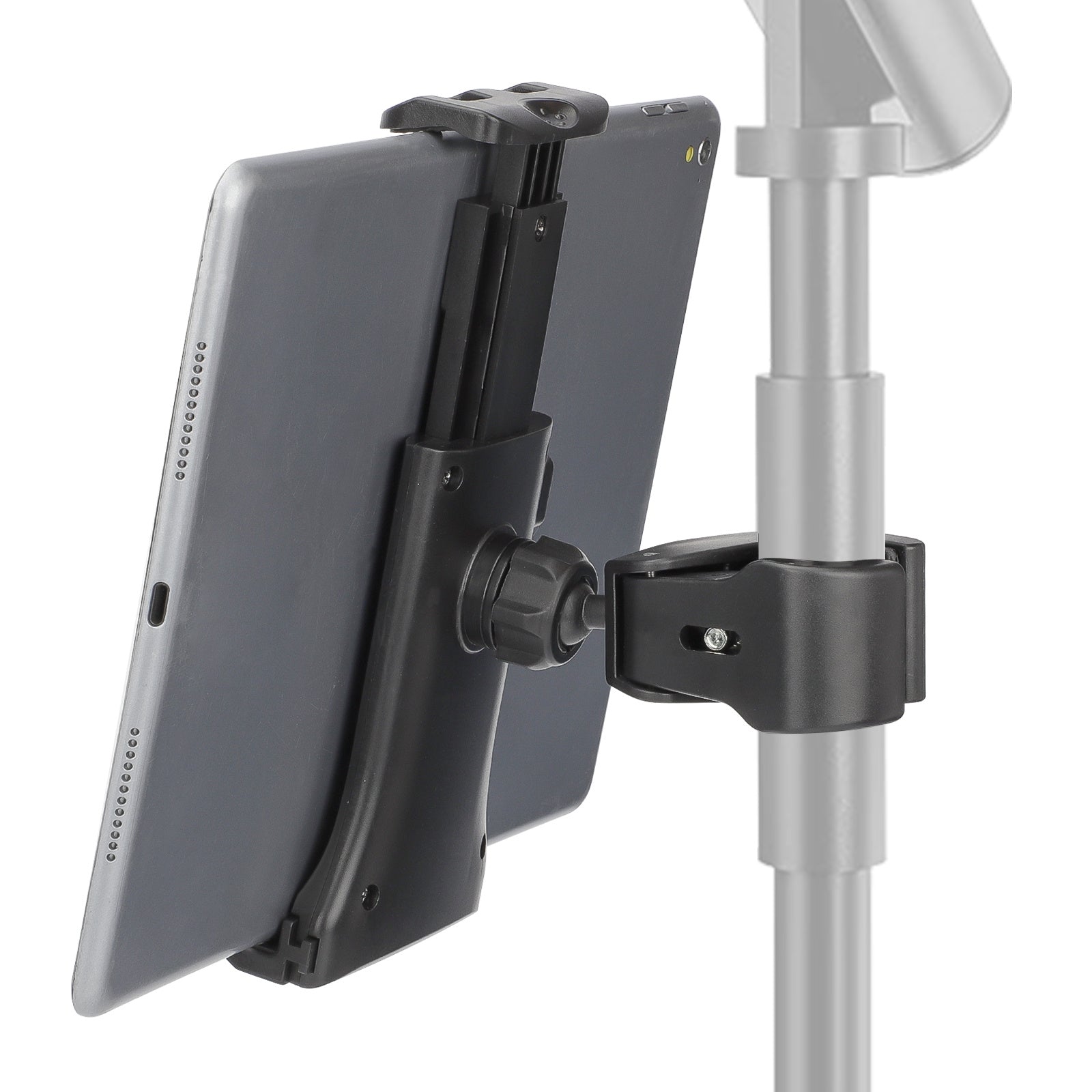 TEMU 360° Rotatable Tablet Mount Holder, Adjustable Microphone Stand, Clamp Holder, Fit For 4.7"-12.9" Devices
