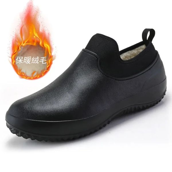 Short Rain Waterproof Rubber Outdoor Comfortable Non-Slip Work Chef Shoes Fishing Boots Men For Rainy Weather55 c960 y