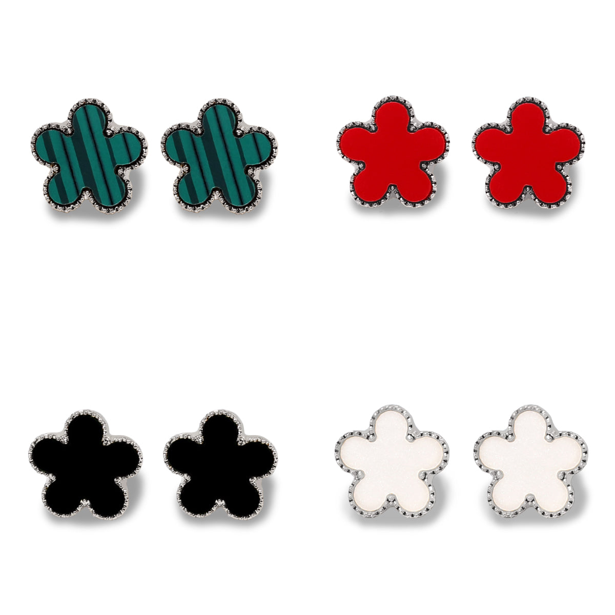 earrings designer jewelry woman men earrings stainless steel jewellery 18k gold clover earring fashion flower stud earrings 925 sterling silver earr