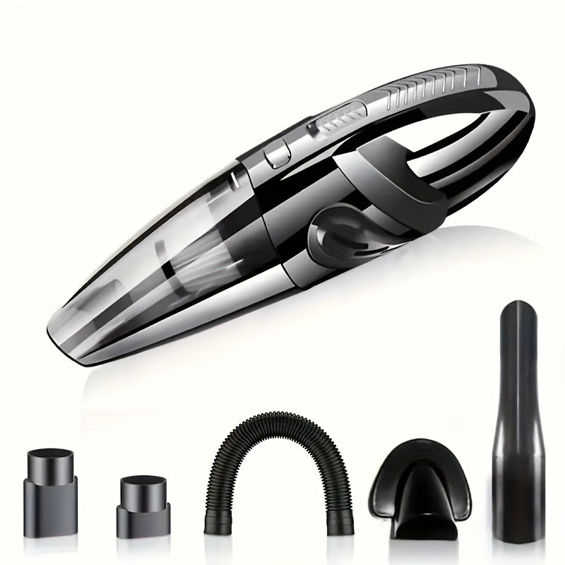 TEMU Car Vacuum Cleaner, Handheld Vacuum Cleaner With 5200pa Super Strong Suction, 1800mah Large Capacity, , With 5 Matching Accessories For Car