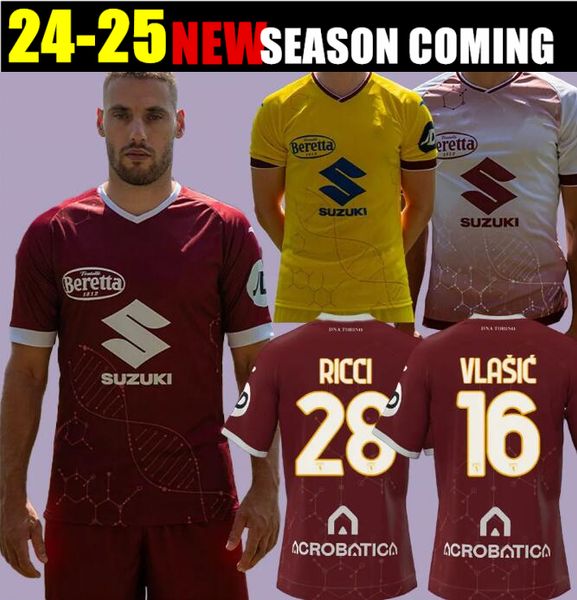 24 25 ToRiNo FC PELLEGRI soccer jerseys SAZONOV 2024 2025 Home Away ZIMA T. SANABRIA LUKIC SINGO Men Kids kits Football shirts