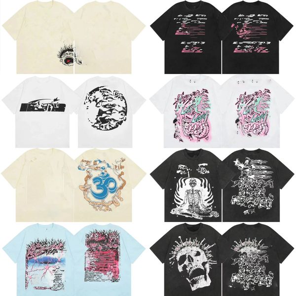 Designer Mens T Shirt Women&#039;s T-shirt Rap T-shirt High Street Wash Fashion Retro Short Sleeve Printed Tee shirts top tops cotton Round