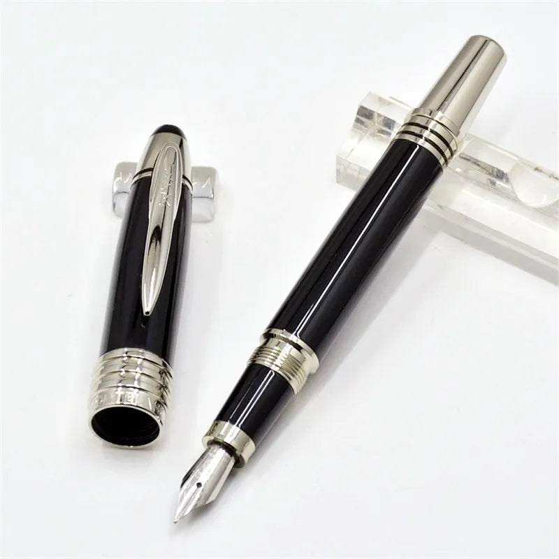 wholesale MOM Jfk Ballpoint Pens Blue Black Fountain Rollerbll Luxury Writing Office Statinery With M Serial Number
