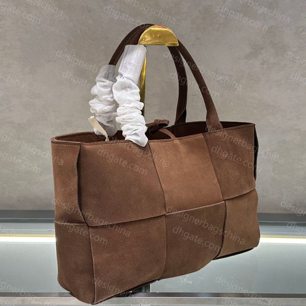 Tote bag Suede Shoulder Bags designer Underarm Leather 10A Women Handbag Purse Chocolate Brown Plain Handbags Women Luxury Hobo Large capaci