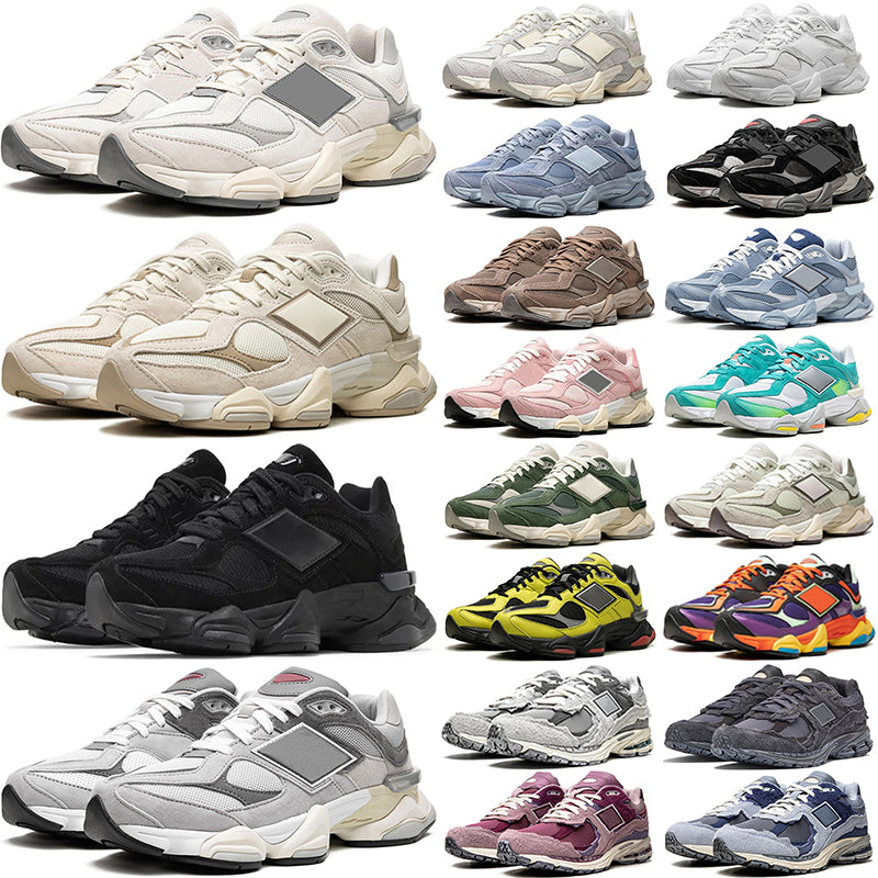 Designer running shoes for men women Sea Salt White Triple Black Leather Quartz Grey Brown Olive Crystal Pink Blue Yellow Mens Trainers Outdoor Snea