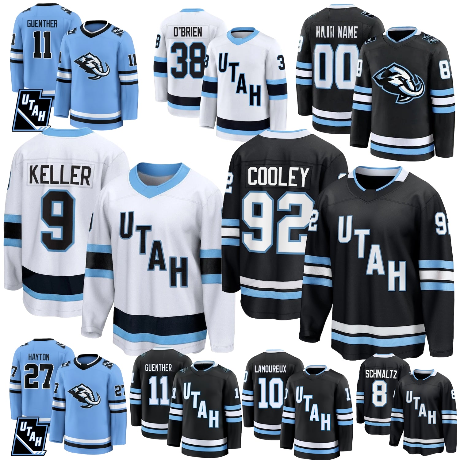 2025-26 Season Utahs Mammoth Hockey Jersey Clayton Keller Logan Cooley Nate Schmidt Guenther Mikhail Sergachev JJ Peterka Hayton Karel Vejmelka Vane