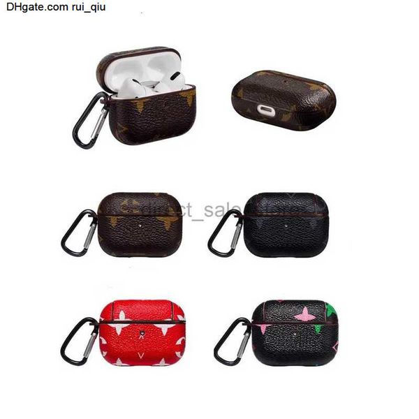 Classic AirPods designer 1 2 3 Pro Cases Luxury LU Leather AirPod Case AirPods1 AirPods2 AirPods3 AirPodspro High quality headphone bag