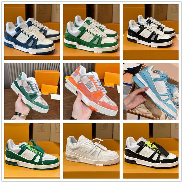 Red Bottoms Mens Black Sneakers Designer Men Women Shoes Out of Office Sneaker White Blue with Box 24539