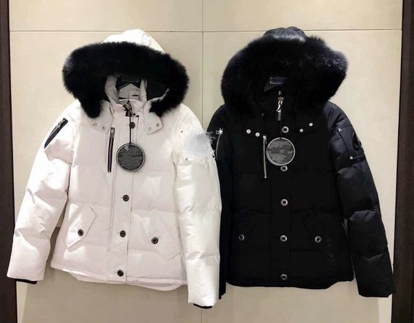 Men&#039;s down jacket really fur collar iacket Parkas 24ss Casual for Mens women Moose puffer jacket clipper Outwear Outdoor Doudoune Man W
