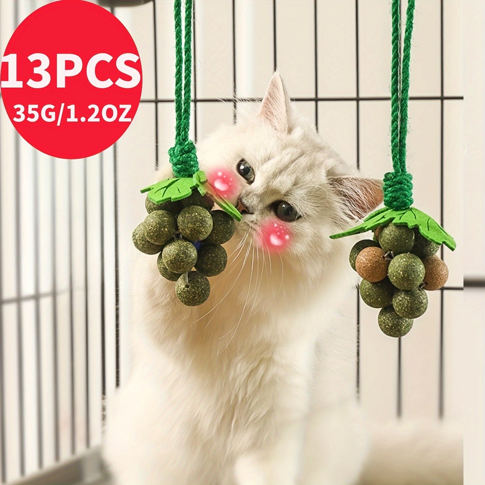 TEMU Catnip Fun Cat Stick Cat Toy Self Hi Grinding Teeth Stick Polygonum Mint Cat Ball Cat Supplies