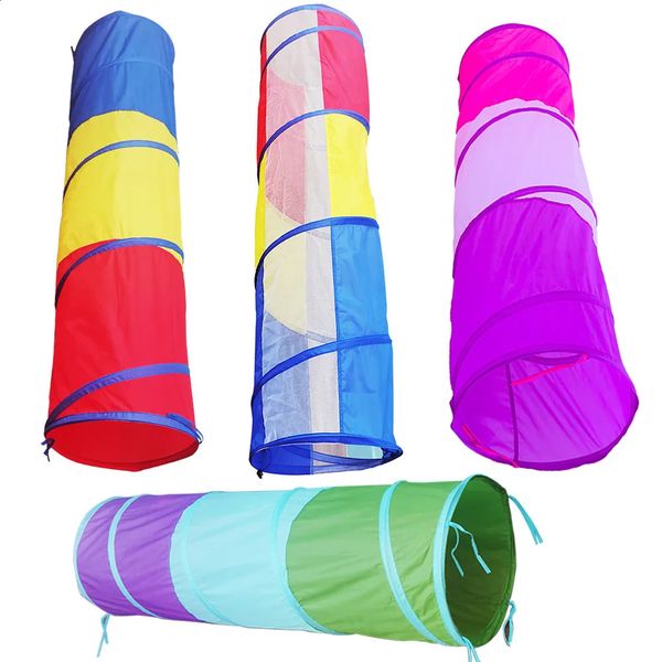 Portable Childrens Tent Crawling Tunnel Play House Rainbow Kids Little Tipi Indoor Toy Tube Baby Games 240905