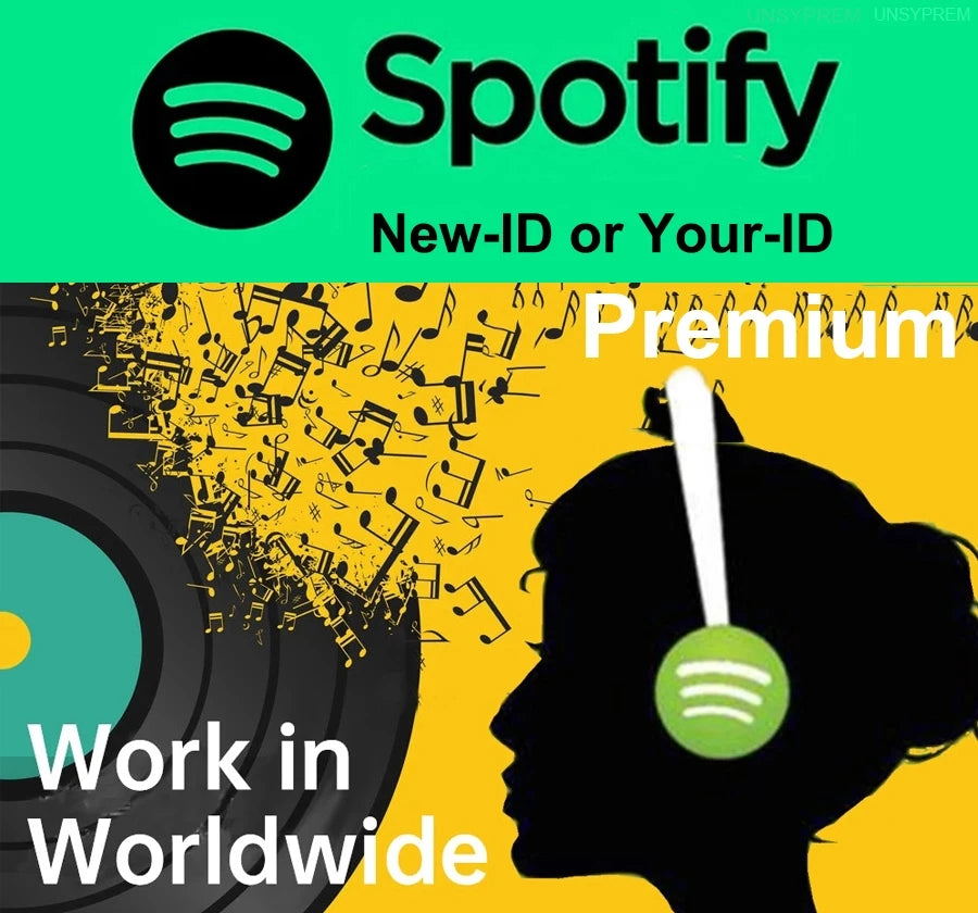 Brand New Spotify 12 Months Naifee Joy Works On Theatre Android IOS Mac PC Smart TV WIFI Speaker Region Free