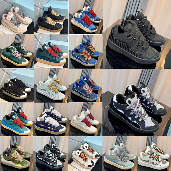 Designer Mesh Casual Shoes Boot Men Women woven Laceup Extraordinary Sneaker Embossed Leather Sneakers Calfskin Rubber platformsole With