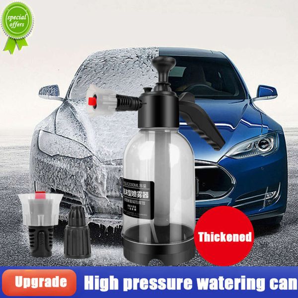 New 2L Hand Pump Sprayer Washer Snow Foam High Pressure Wash Spray Bottle for Car Home Cleaning