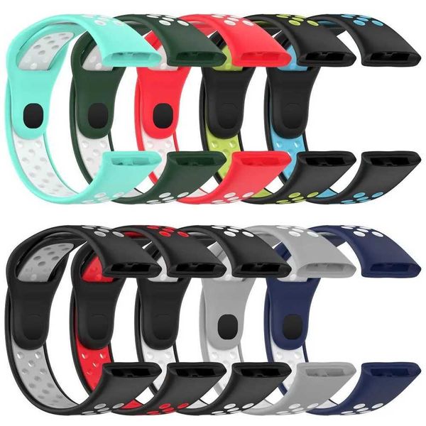 Hot Sale 1 silicone Wah strap suitable for Mi Wah 3 dual color breathable smart Wahband replacement bracelet T241115