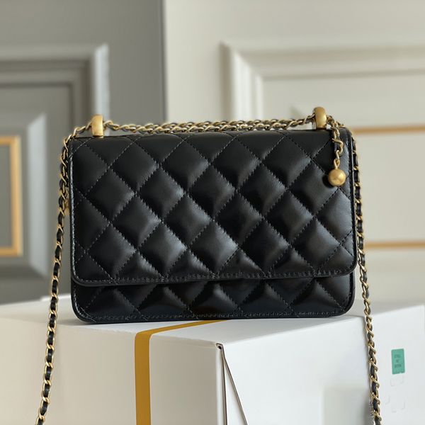 FLAP PHONE HOLDER WITH CHAIN Shoulder bag Handbags Flap bag Mini Crossbody bags Top Mirror quality Designer bags Woman Bag With box 24C15D