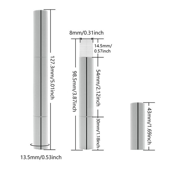 3ml gold Twist Pens Empty Nail Oil Pen with Brush Empty Cuticle Oil Pen Cosmetic Container Lip Gloss Tube