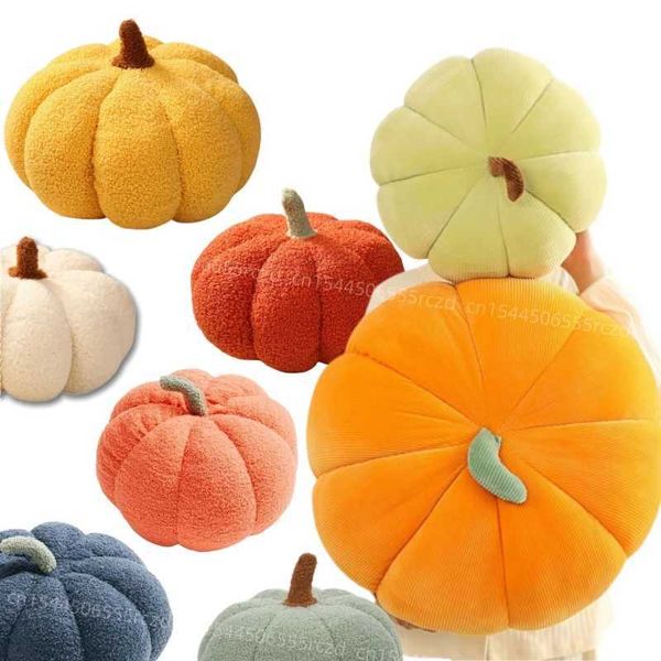 Plush Dolls 18-35cm Kawaii simulation Nordic Halloween pumpkin plush toy cute and soft plant filled doll holiday prop decoration throwing pi