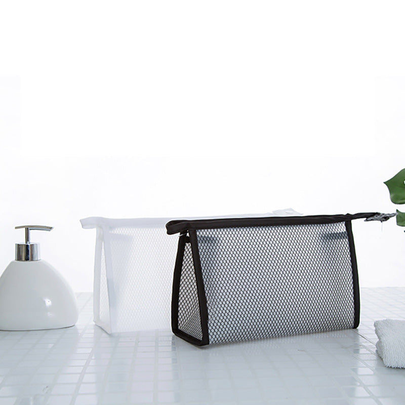 A582-AAAA Small Fresh Lily Flower Cosmetic Bag - Portable Travel Skin Care Storage