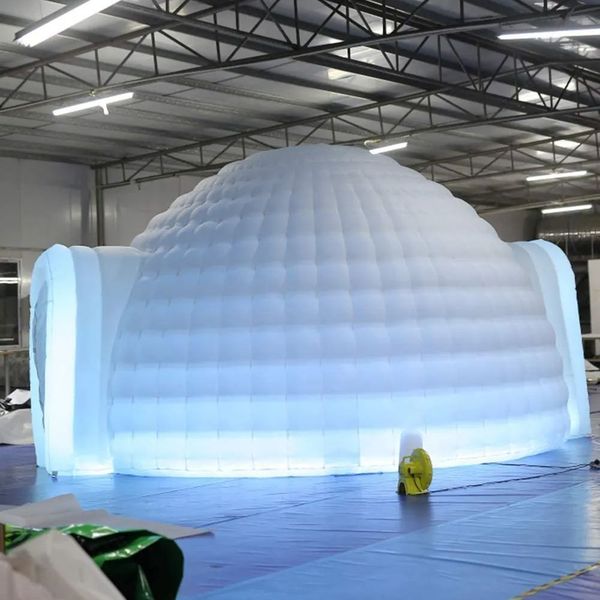 wholesale Two-Door White Inflatable Igloo Dome Tent - Perfect for Events Weddings