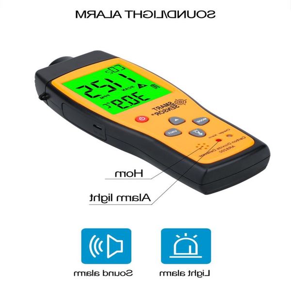 FreeShipping LCD Digital CO2 Quality Monitor Portable Formaldehyde Detector Gas Analyzer Carbon Dioxide Detector TVOC HCHO PM25 Meter Srgqx