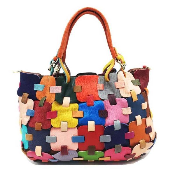 Fashion Women&#039;s Bags Connecting Patchwork Square Handbags Crossbody Bags Colorful Women&#039;s Bags 072524a