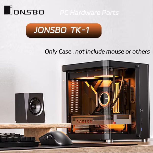 JONSBO TK-1 2.0 Ver M-ATX Chassis Seaview Big Room Aluminum Back Plug Water Cooling Motherboard PC Aquarium Case For Gaming
