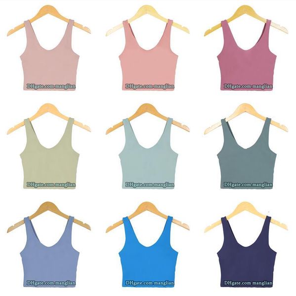 Women Yoga Vest Tank Top Quick-Dry Lightweight Camisole Sports Bra Line Details Activewear Gym Workouts Training Fitness Routines Pilates un