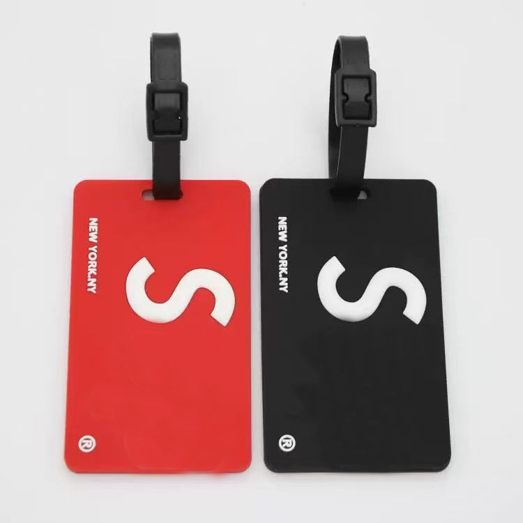 Plane PU Leather Suitcase Luggage Tag Label Bag Pendant Handbag Travel Accessories Name ID Address Tags