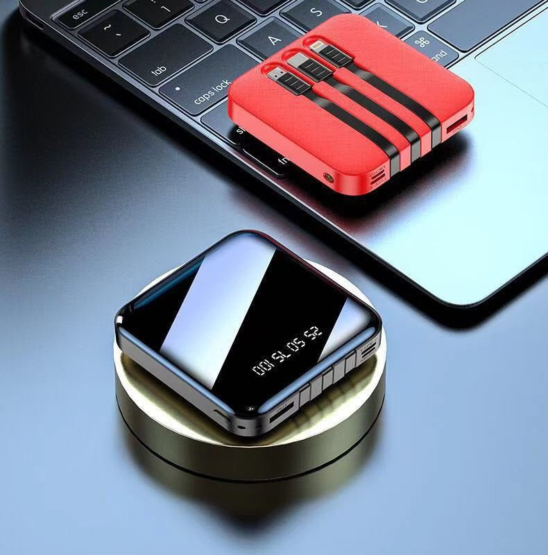 anker power bank, laptop power Mirror Power Pack Wholesale with line small portable outdoor mobile phone mobile power supply