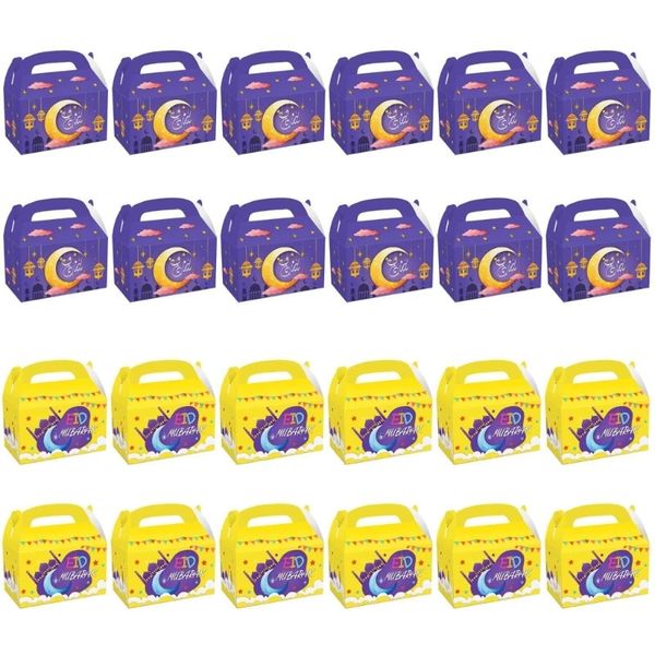 Ramadan Gift Bags and Stickers for Eid Mubarak Treat Box 240223