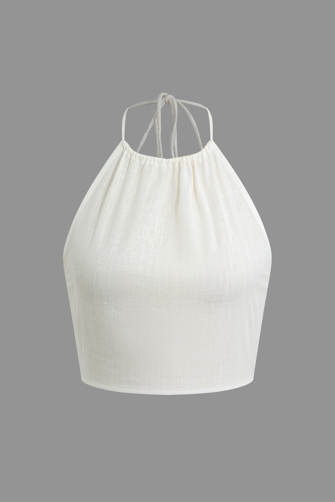 Halter Neck Crop Tank Top