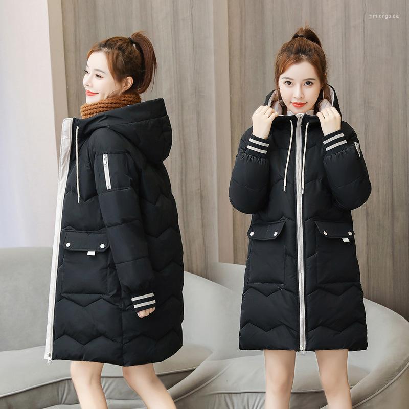 Women&#039;s Down Women Winter Jacket 2023 Warm Parkas Outerwear Cotton Coat Female Thicken Padded Cloth