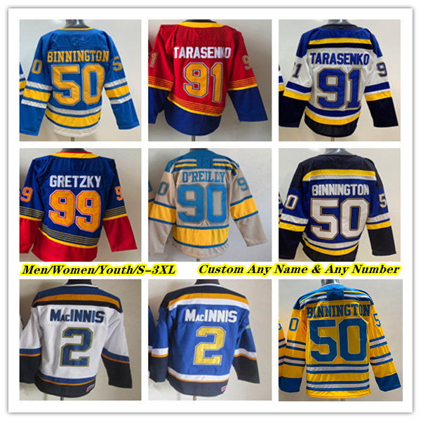 Custom Hockey Jerseys Brayden Schenn Robert Thomas Binnington Pavel Buchnevich Kevin Hayes Torey Krug Justin Faulk Brandon Saad Alexey Toropchenko P