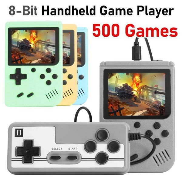 Portable Retro Mini Video Game Console 8-Bit Handheld Game Player Built-in 500 games AV Out Game Console Gameboy videojuegoXJ241204