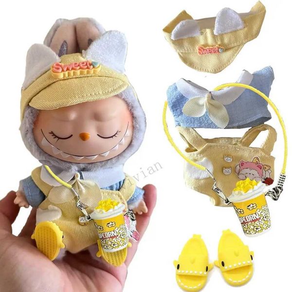Doll Accessories For 15-17Cm labubu baby clothes outfit second generation cat angel cute set accessories for cloth